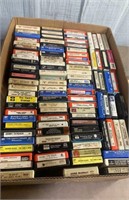 100+ Vintage 8 Track Music Tape Lot