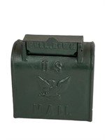 Vintage Cast Iron US Mail Box Bank