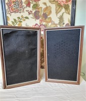 Set of Two Wooden Speakers