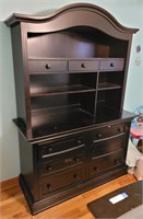 Dresser with top cabinet. 56"×22"×80". Comes