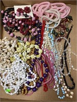 Assorted beaded necklaces includes earrings