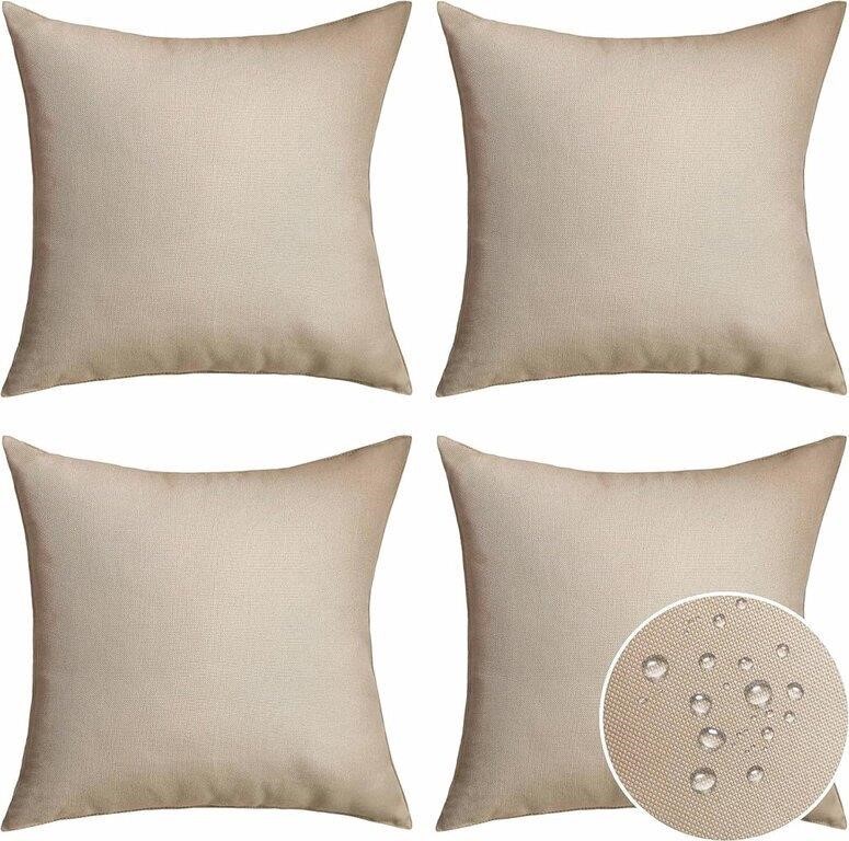 (4 pcs - 20x20 inch - beige)  Home Brilliant