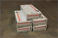 (5) Boxes Winchester .40 S& W 180GR FMJ Ammo
