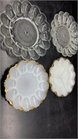 Anchor Hocking Milk Glass Deviled Egg Plate and