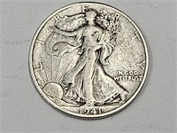 1941 Silver Walking LIberty Half Dollar Coin