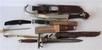 Lot #2035 - Selection of (9) knives and letter