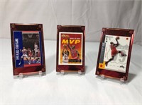 3 Michael Jordan Basketball Cards In Holders #1