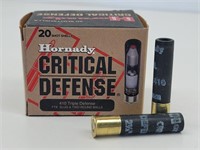 (20rds) Hornady 2.5" 410 Triple Defense Shotshells