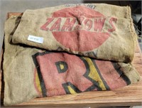 VTG. RJ POTATOES & ZAMZOW'S POTATO SACKS