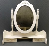 Vanity Topper W/ Mirror & 2 Drawers White