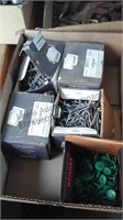 3 boxes of screws and nails