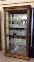 Lg. Wood Glass Sliding Front Door, Locking,