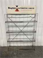 Dayton Automotive V-Belts Metal Display Rack