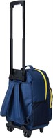 Rockland Rolling Backpack, Navy, 17-Inch