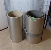 Two rolls of metal capping