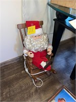 Santa in rocking chair