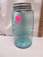 Vintage Blue Ball Mason Quart Jar