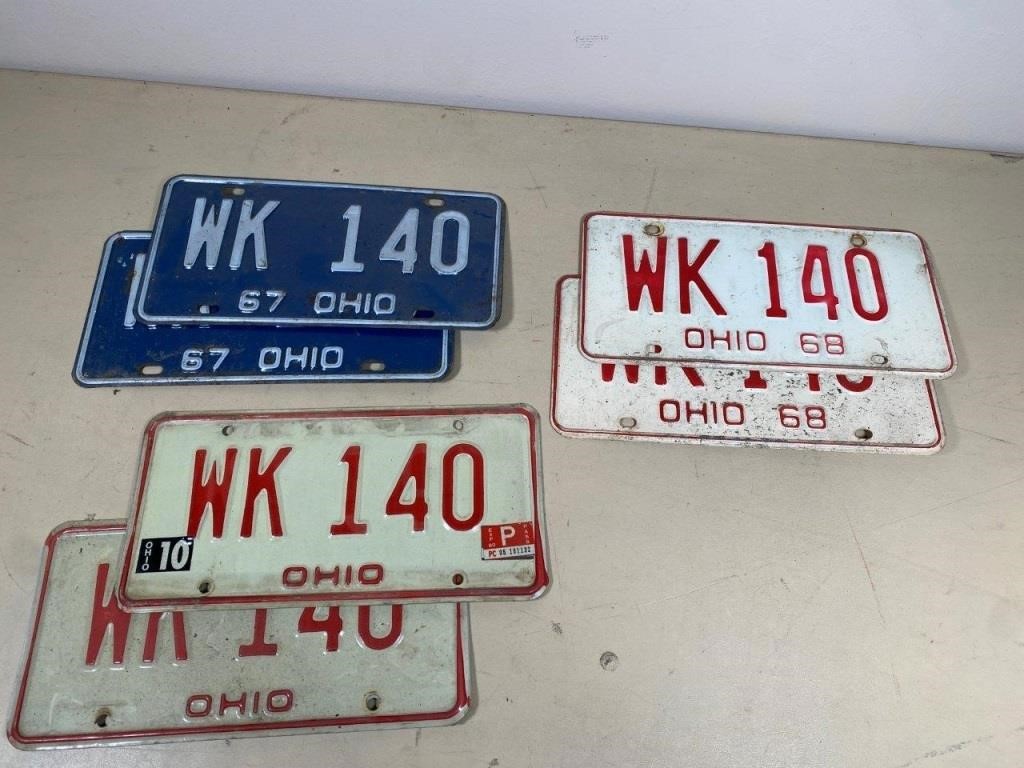 1960s OH  license plates