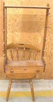 Wood Chair and Gun Rack 22 X 6.75 X 35.25"