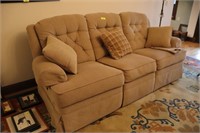 Dual Reclining Sofa Couch 94"