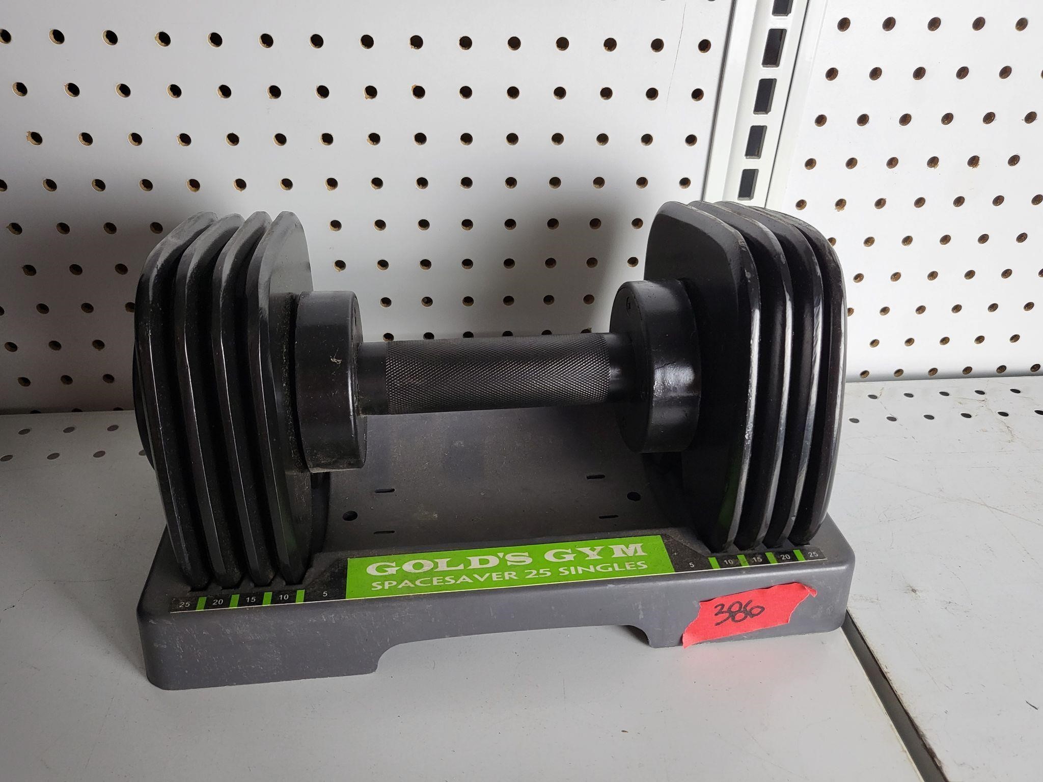 Golds Gym Spacesaver Dumbbell 5lbs to 25lbs