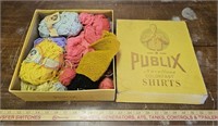 Vintage Publix Noveltone Colorfast Shirts Box