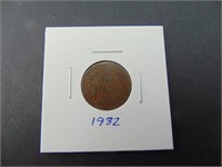 1932 Canadian One Cent Coin