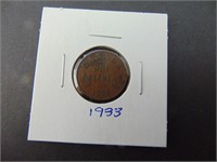 1933 Canadian One Cent Coin