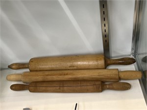 (3) Wooden Rolling Pins