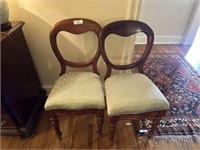 Two Wood Chairs