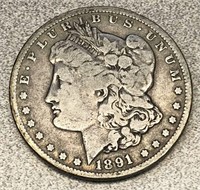 1891-CC Morgan silver dollar - not taxable