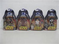 Four NIP Star Wars Sneak Preview Action Figures