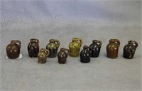 Lot of 10 miniature jugs
