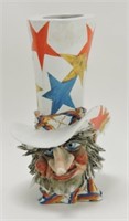 Uncle Sam head vase 12", minor nicks