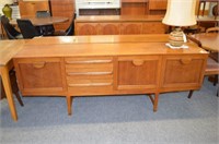 MID CENTURY STATEROOM SIDEBOARD, 78"