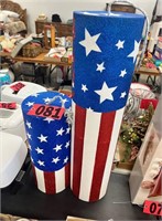 (2) 4th of July hand painted dynamite sticks