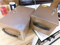 2 Fire Resistant Metal Boxes (both have keys)