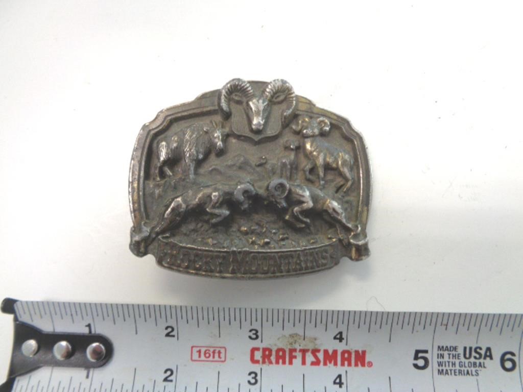 1984 BELT BUCKLE - ROCKY MOUNTAINS