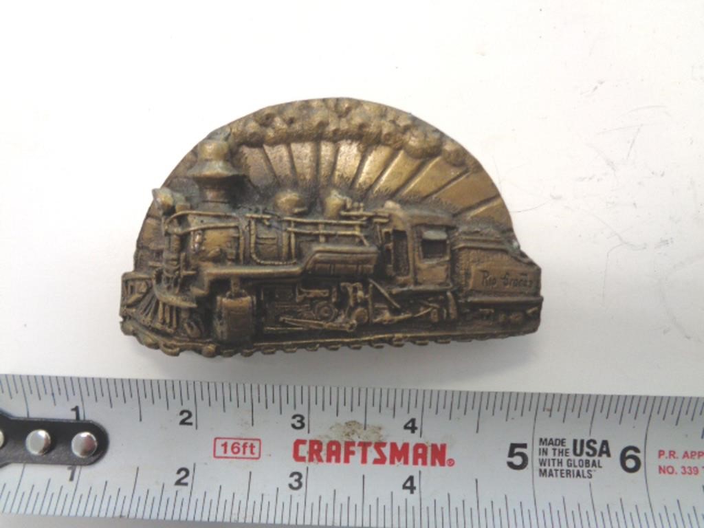 1979 BELT BUCKLE - TRAIN - HEAVY