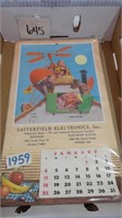 1959 Satterfield Electronics Calendar