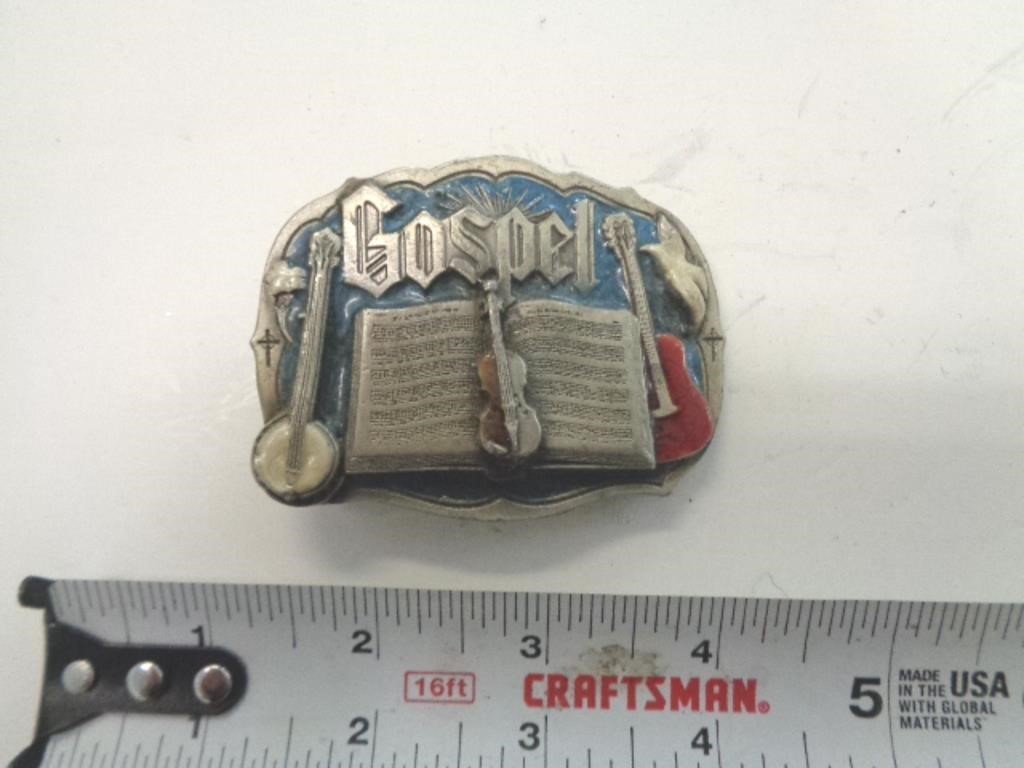 1985 BELT BUCKLE - GOSPEL