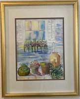 Framed Original Watercolor Painting