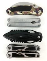 (4) Pocket Knives, Utility Tools