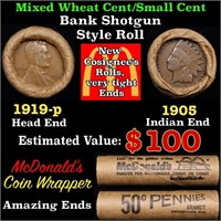 Small Cent Mixed Roll Orig Brandt McDonalds Wrappe