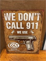 16” x12” Colt metal sign