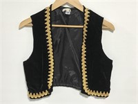 Vintage ladies cropped vest w/ rope detail
