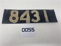 Old Address Plate