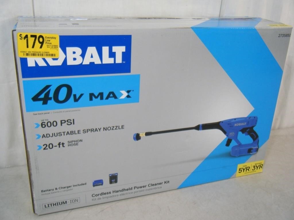 Brand new Kobalt 40v cordless Power Cleaner