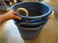 3 large rope handle garden tub
