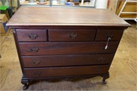 Solid Mahogany Queen Ann Dresser